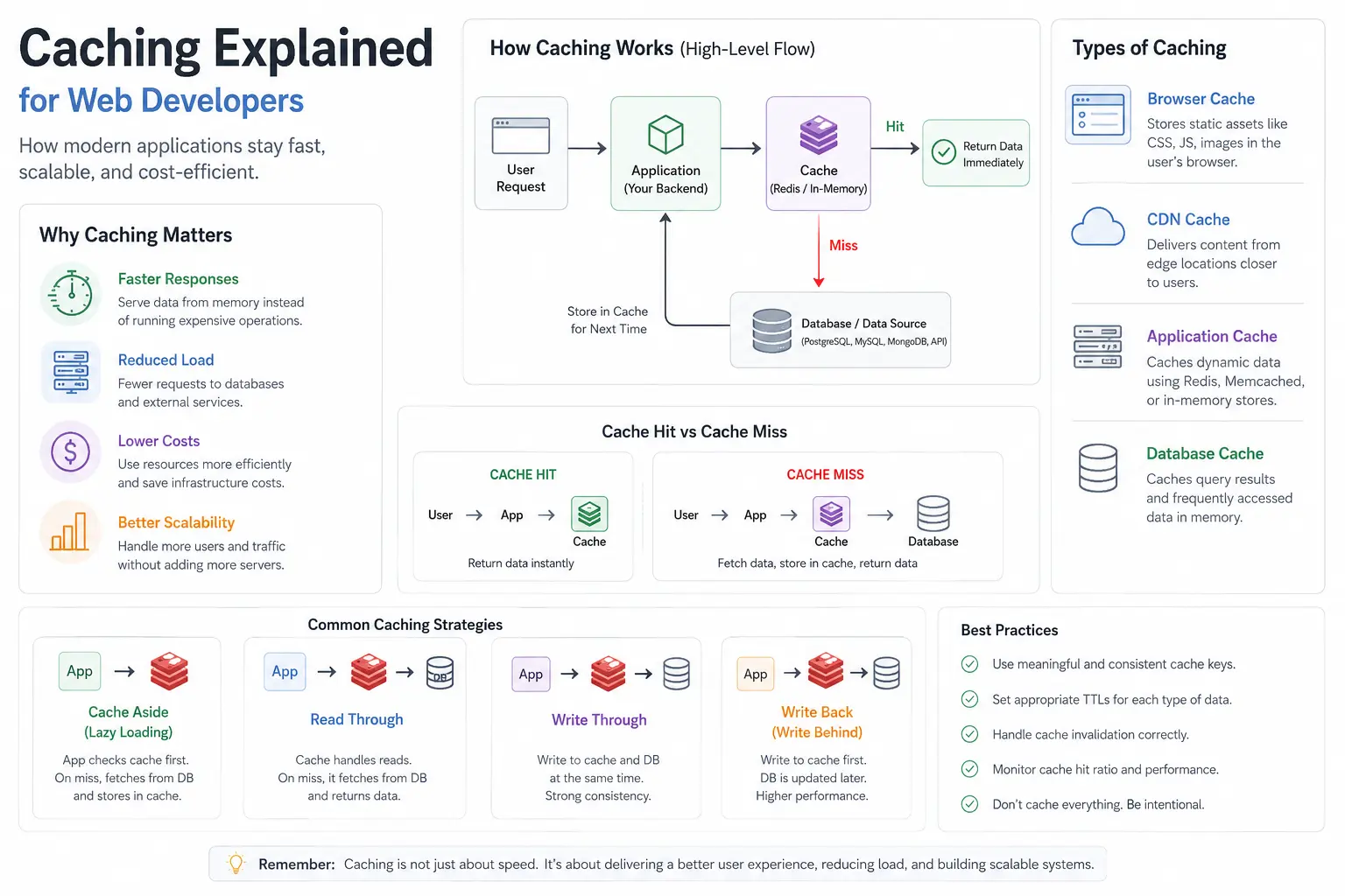 Caching Explained for Web Developers: How Modern Applications Stay Fast
