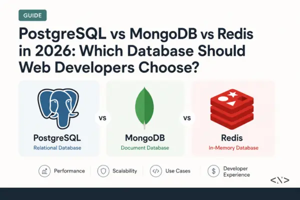 PostgreSQL vs MongoDB vs Redis in 2026: Which Database Should Web Developers Choose?
